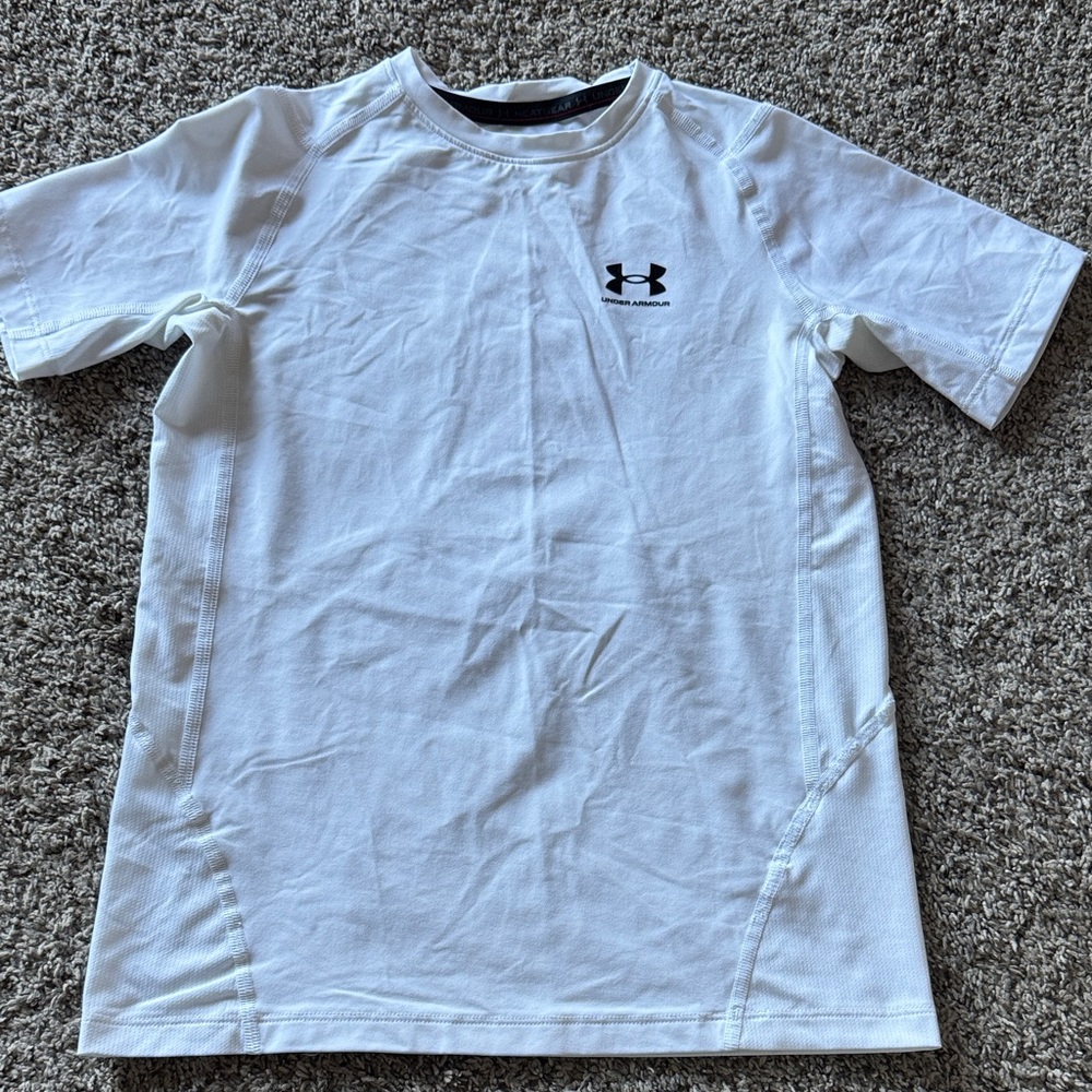 Under Armour Kids White Short Sleeve Tee